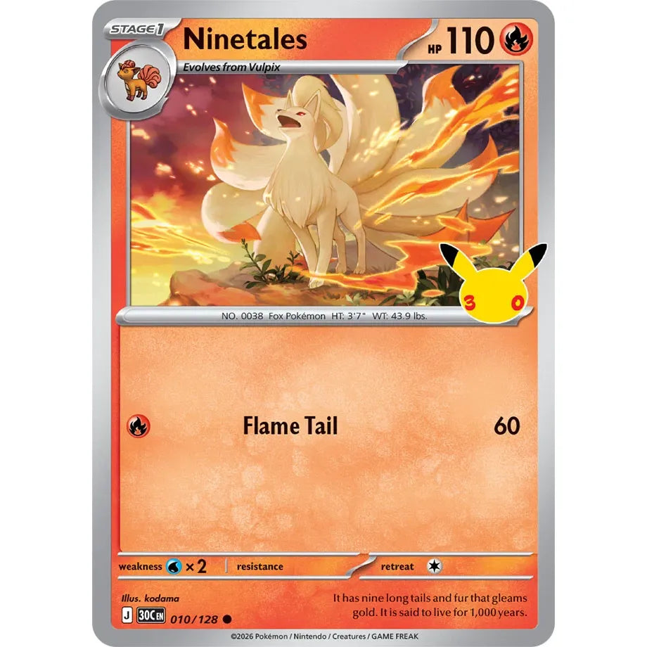 Ninetales - 010/128 Common ME:30th Anniversary