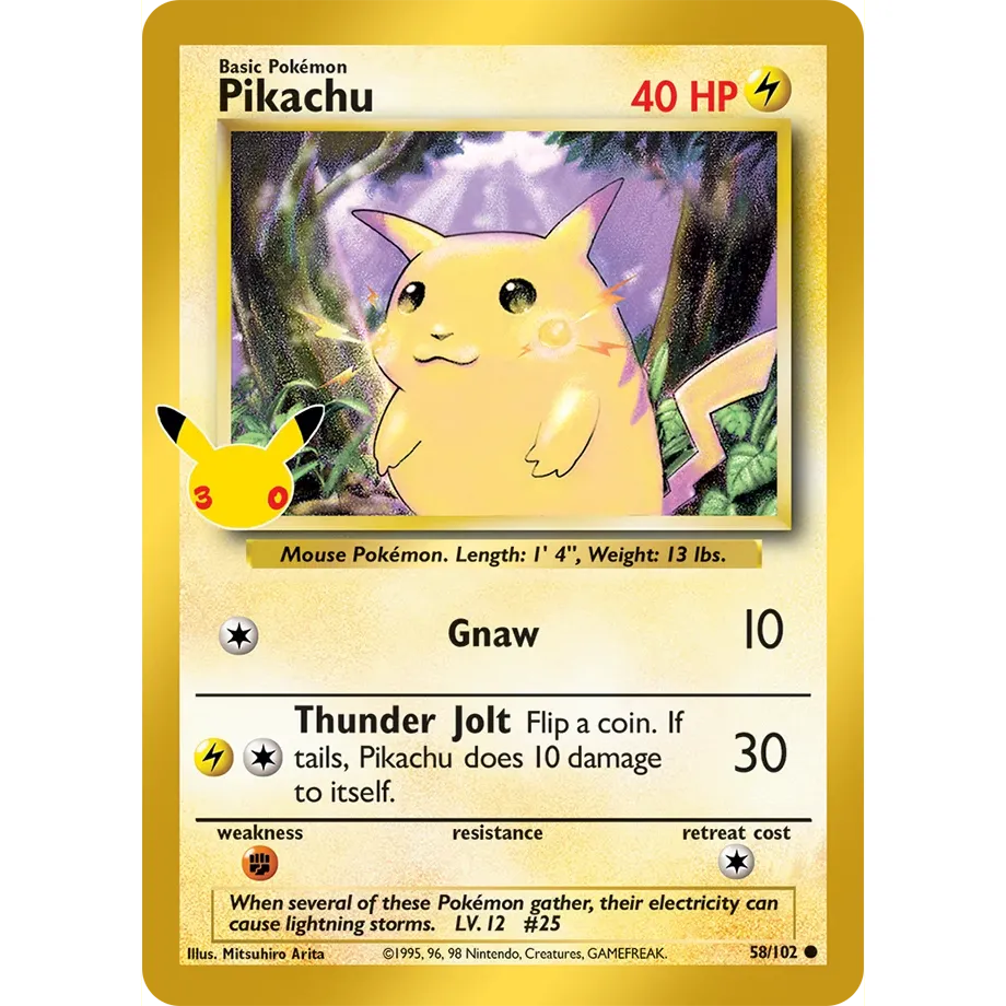 Pikachu - 58/102 Classic Collection