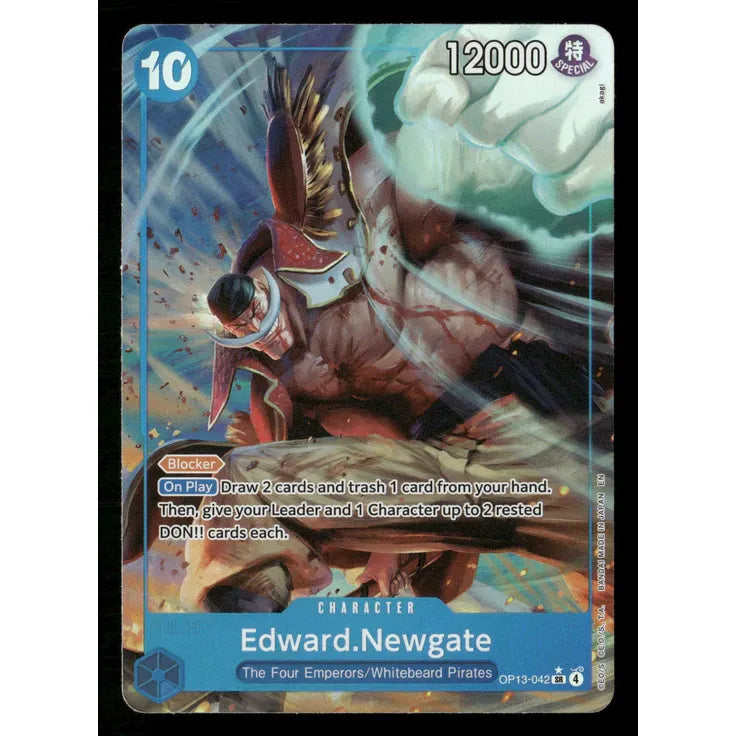 One Piece Card Game - NM -Edward.Newgate - OP13-042 -Super Rare Alternate Art