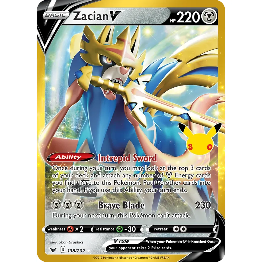 Zacian V - 138/202 Classic Collection
