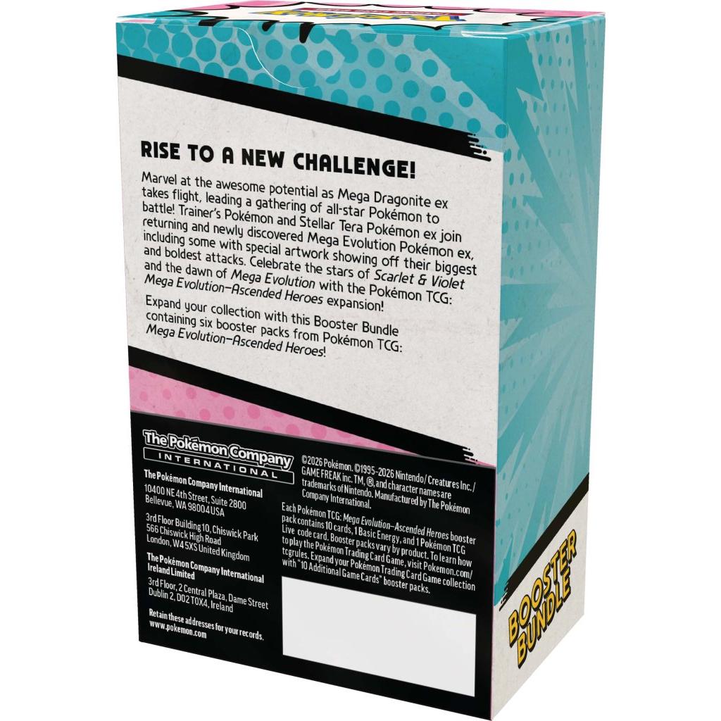 Pokémon TCG: Mega Evolution— Ascended Heroes Booster Bundle