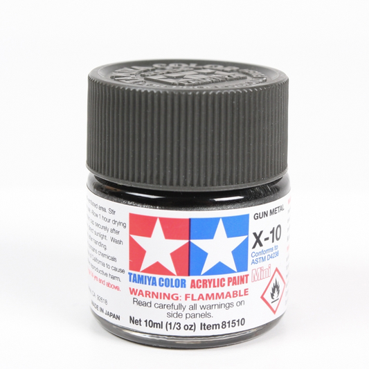 TAMIYA ACRYLIC MINI X-10 GUN METAL