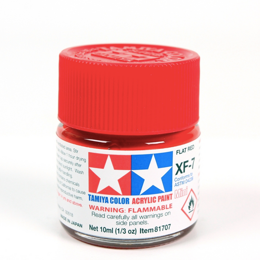 TAMIYA ACRYLIC MINI XF-7 FLAT RED