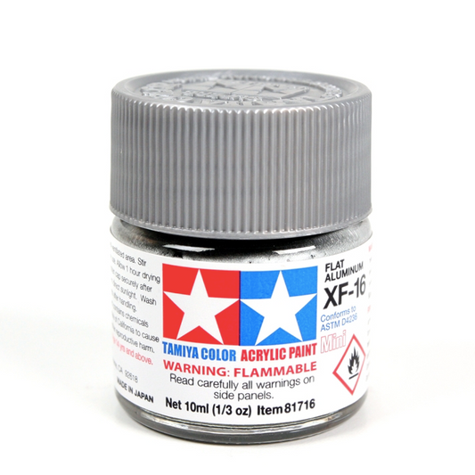 TAMIYA ACRYLIC MINI XF-16 FLAT ALUMINUM