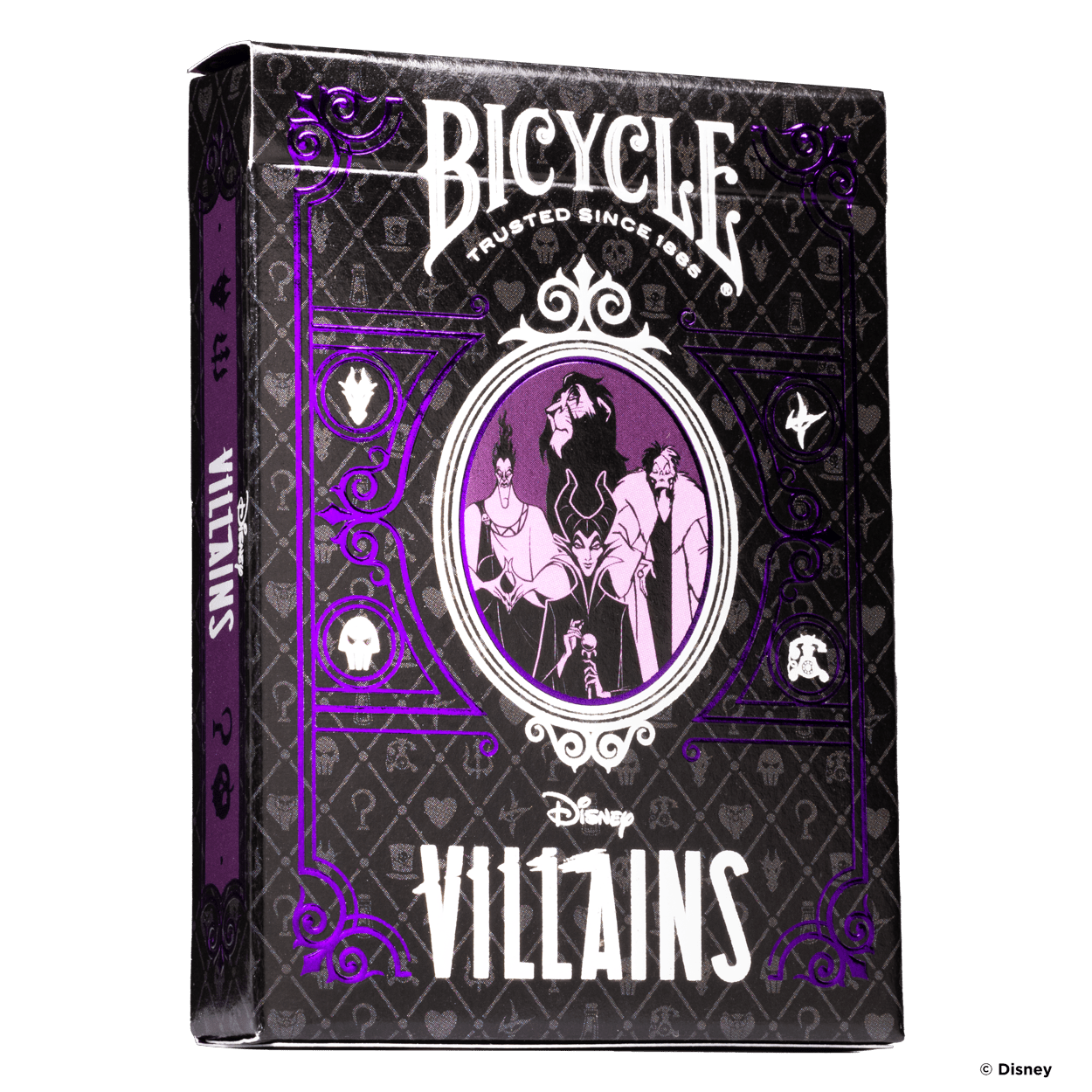 Bicycle Disney Villains Green/Purple Mix Playing Cards Display