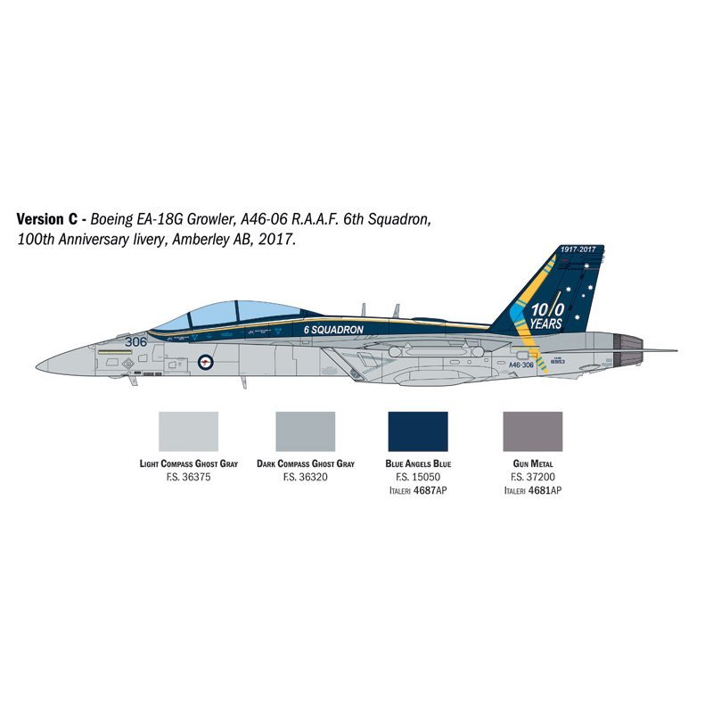 ITALERI E/A-18G GROWLER 1:48 AUST.DECALS