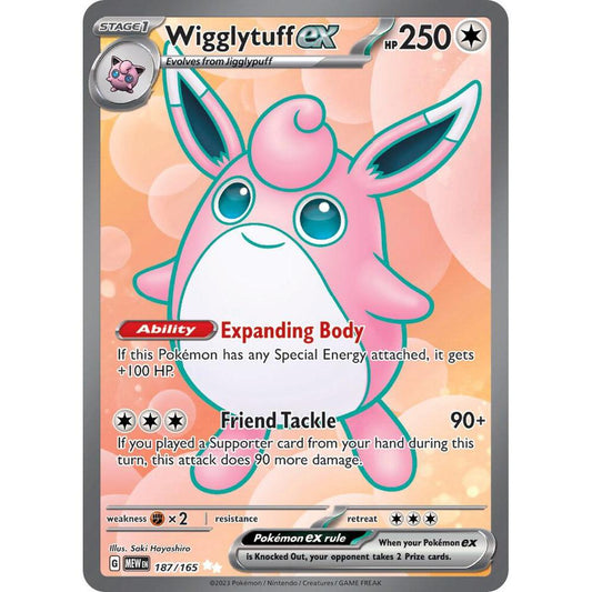 Wigglytuff ex - 187/165 - SV: Scarlet & Violet 151 (MEW)