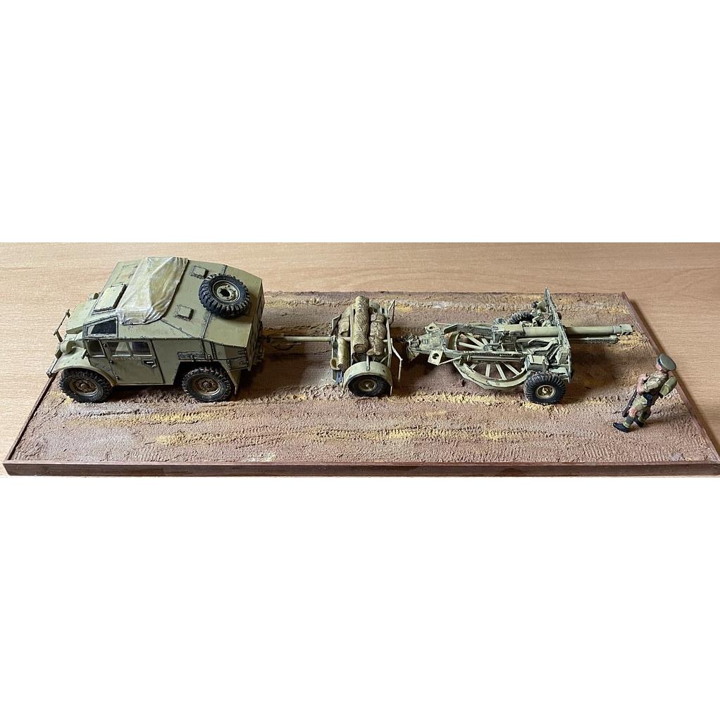 TAMIYA BR. 25 PDR. GUN & QUAD TRACTOR