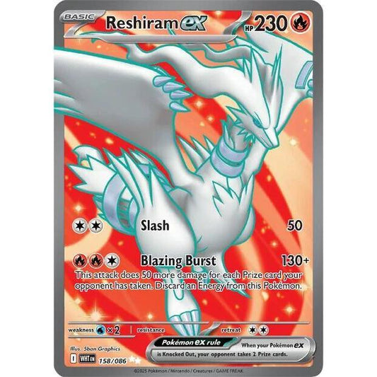 Reshiram ex - 158/086 - SV: White Flare (WHT)