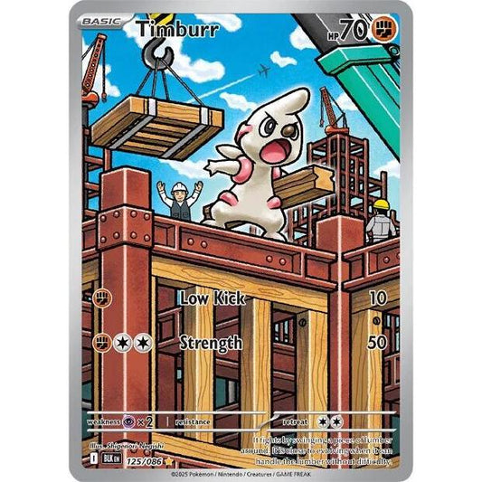 Timburr - 125/086 - SV: Black Bolt (BLK)