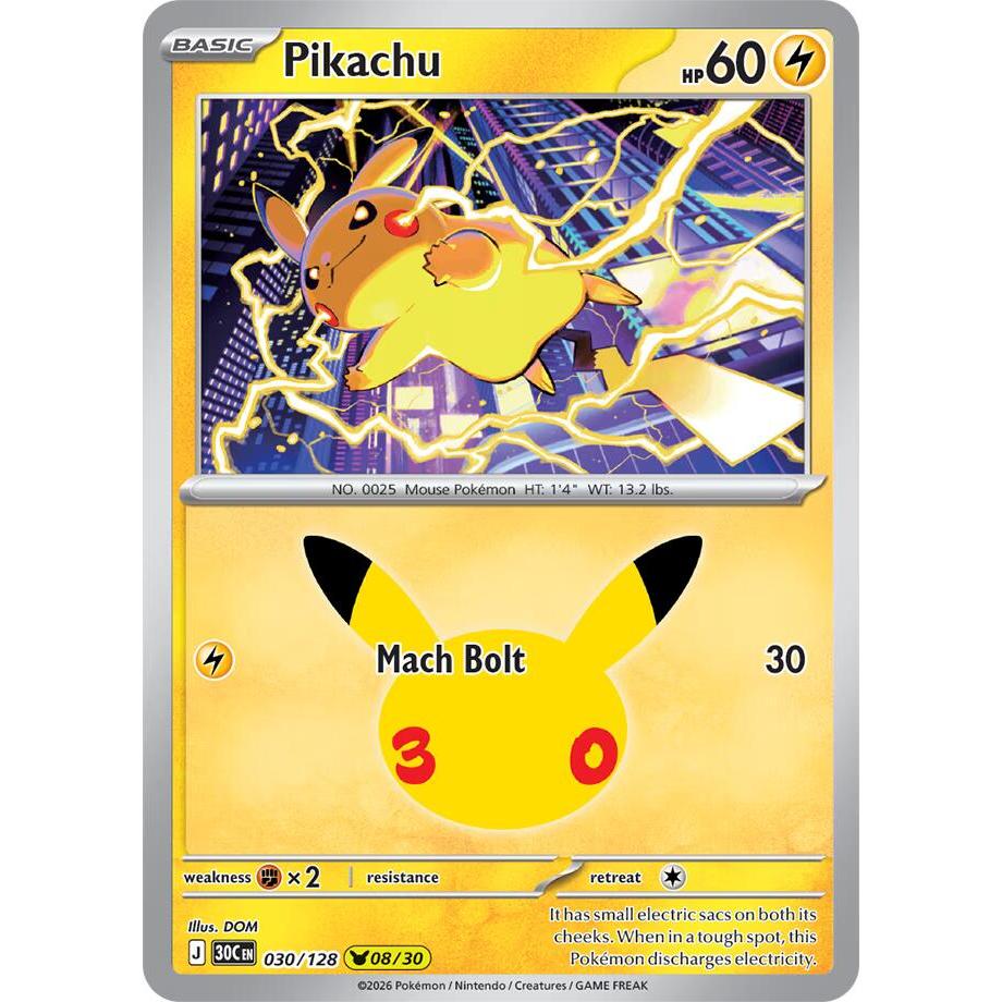 Pikachu - 030/128 Pikachu Rare