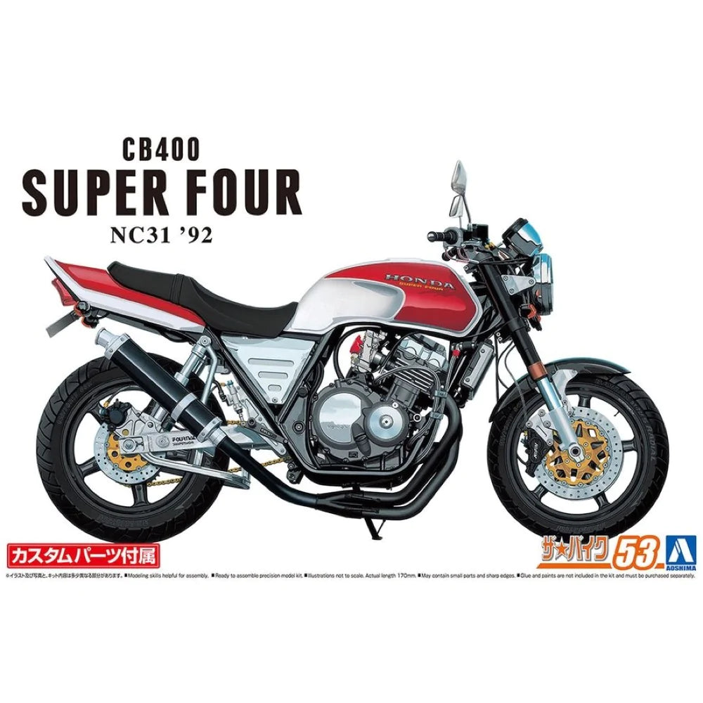 1/12 HONDA NC31 CB400 SUPER FOUR 92 with CUSTOM PARTS