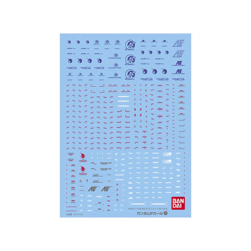 Gundam Decal 76 HGUC 1/144 Unicorn Gundam