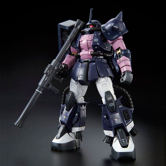 P Bandai RG 1/144 MS-06R-1A Zaku II Black Tri StarsV