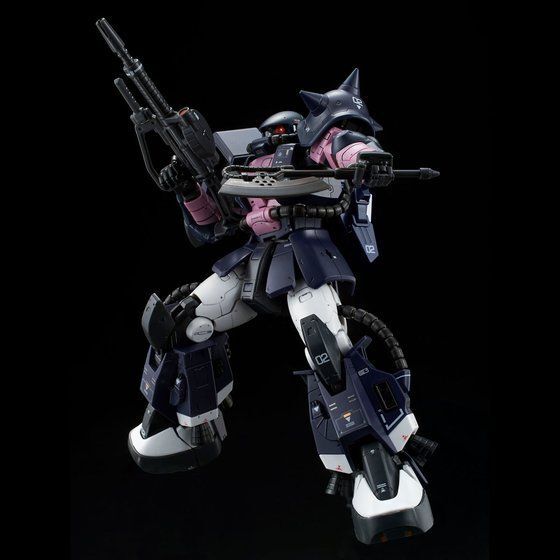 P Bandai RG 1/144 MS-06R-1A Zaku II Black Tri Stars