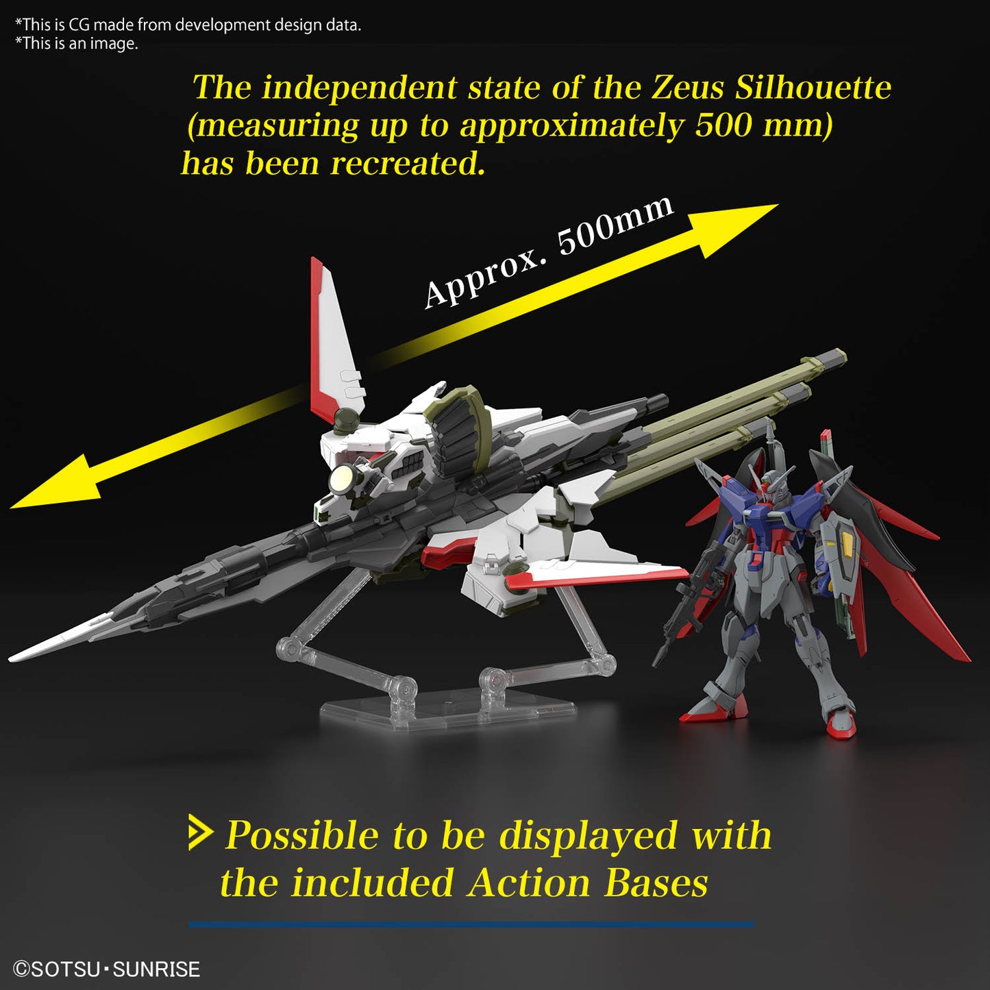HG 1/144 DESTINY GUNDAM SpecⅡ&ZEUS SILHOUETTE