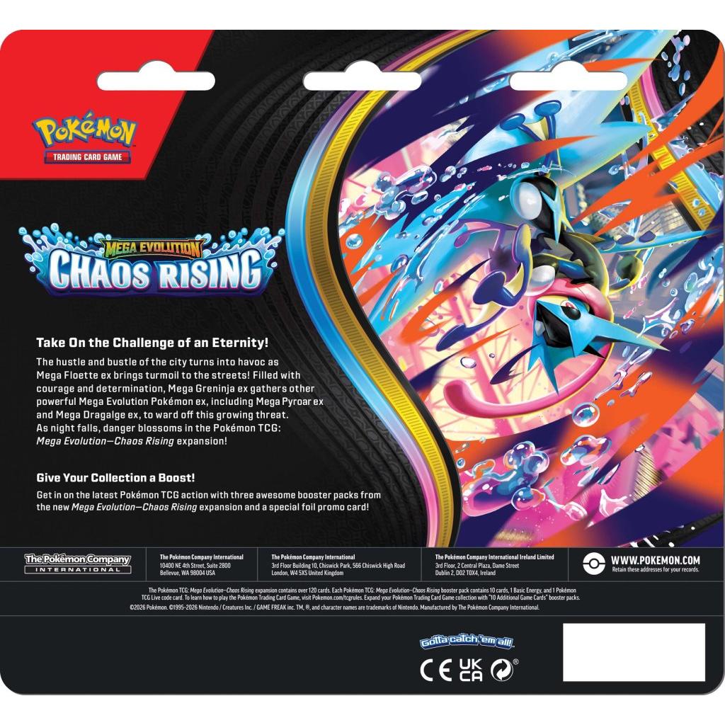 Pokémon TCG: Mega Evolution Chaos Rising 3-Booster Blister