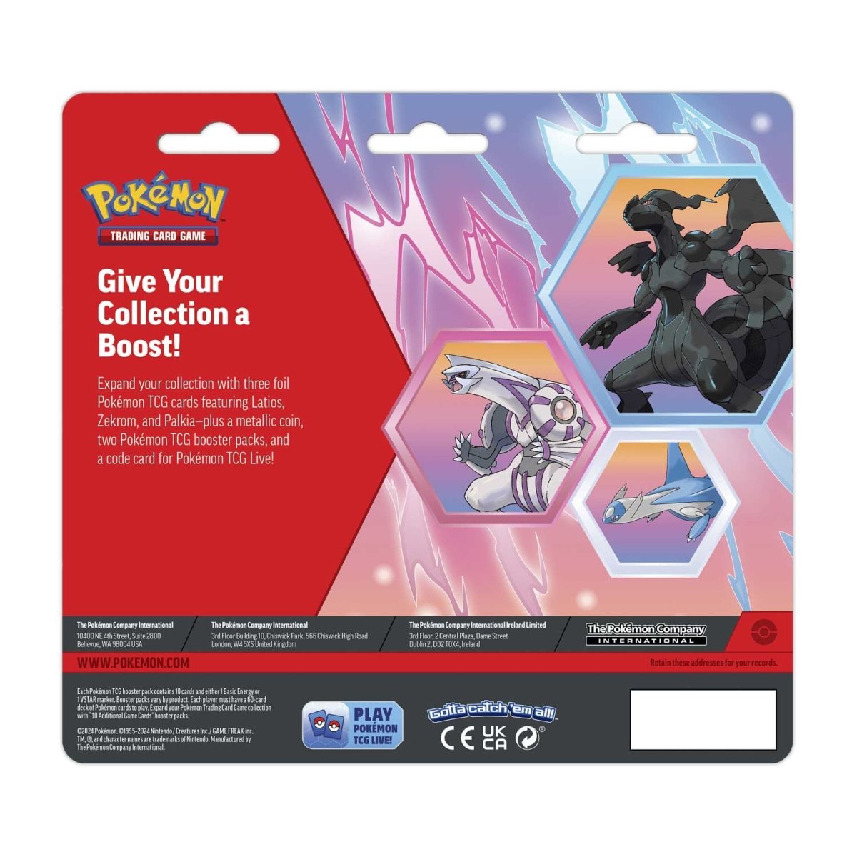 Pokemon TCG: Enhanced 2 PK Blisters - Latios, Zekrom, Palkia
