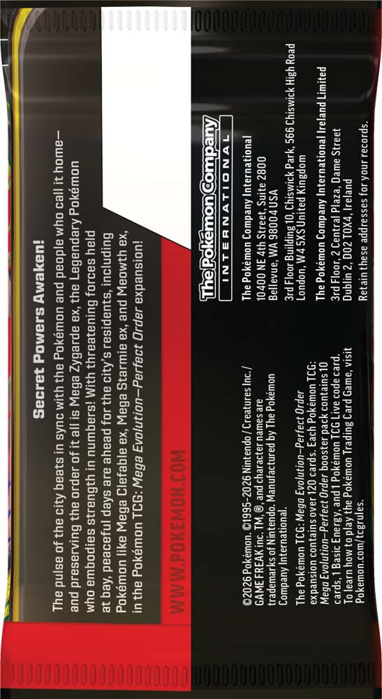 Pokémon TCG: Mega Evolution-Perfect Order Booster