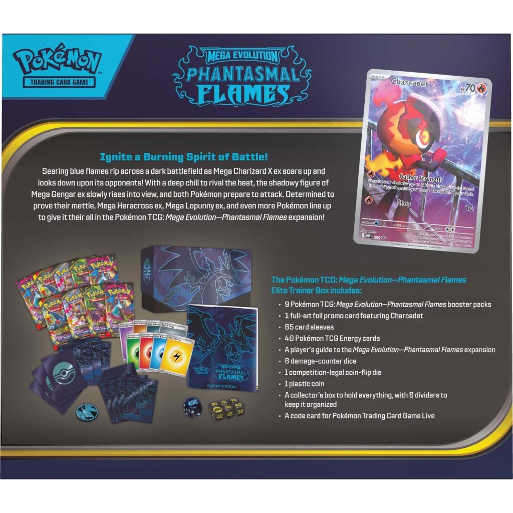 Pokemon TCG Mega Evolutions 2 Phantasmal Flames Elite Trainer Box