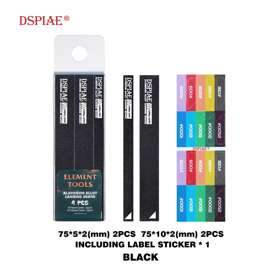 DSPIAE Aluminum Alloy Sanding Board (4pcs)