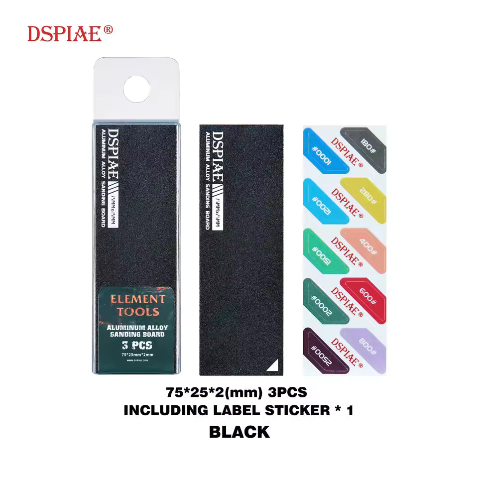 DSPIAE Aluminum Alloy Sanding Board (3pcs)