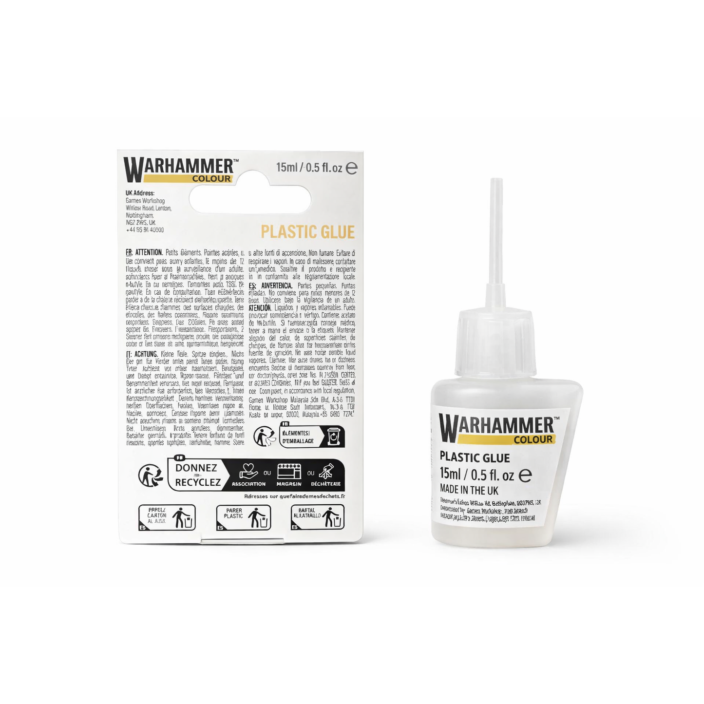 Warhammer Citadel White Colour Plastic Glue Thin (15ml)