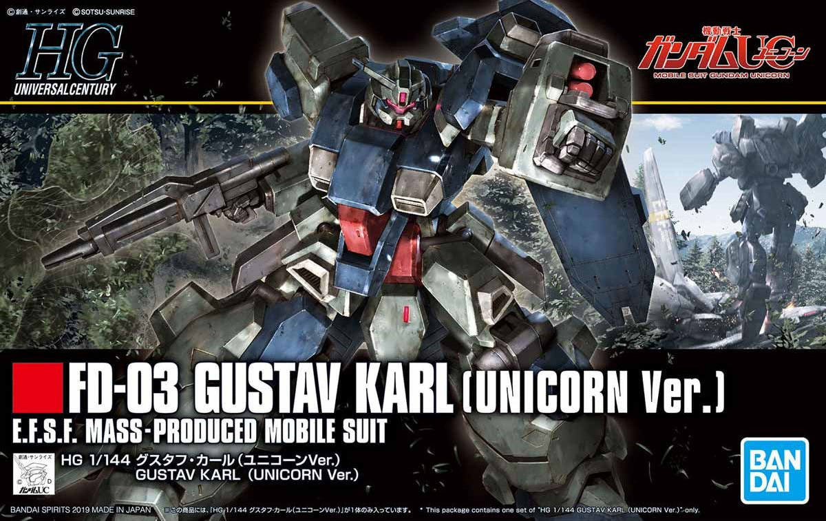 HGUC GUNDAM - 1/144 - GUSTAV KARL (UNICORN VER)