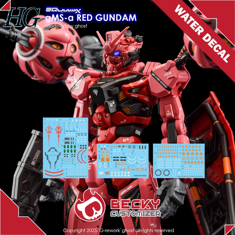 G-rework Decals[HG] [GQX] RED GUNDAM – Hobby Kitz