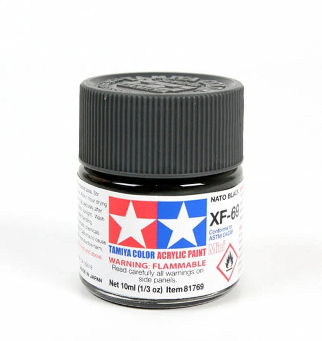 TAMIYA ACRYLIC MINI XF-69 NATO BLACK
