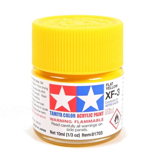 TAMIYA ACRYLIC MINI XF-3 FLAT YELLOW