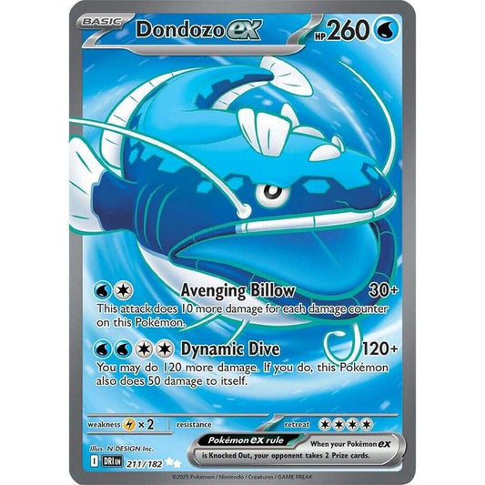 Dondozo ex - 211/182 - SV10: Destined Rivals (DRI)