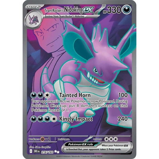 Team Rocket's Nidoking ex - 216/182 - SV10: Destined Rivals (DRI)
