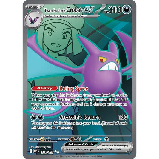Team Rocket's Crobat ex - 217/182 - SV10: Destined Rivals (DRI)