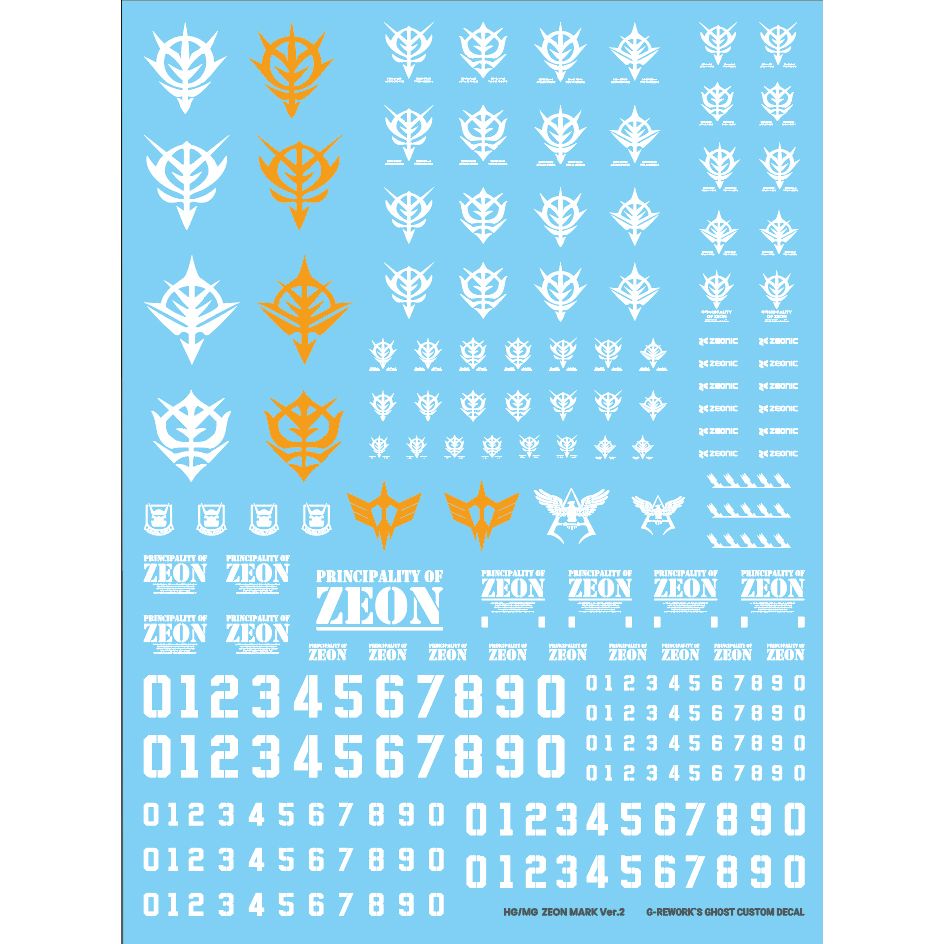 G-rework Decals [HG][MG] ZEON MARK 02 – Hobby Kitz