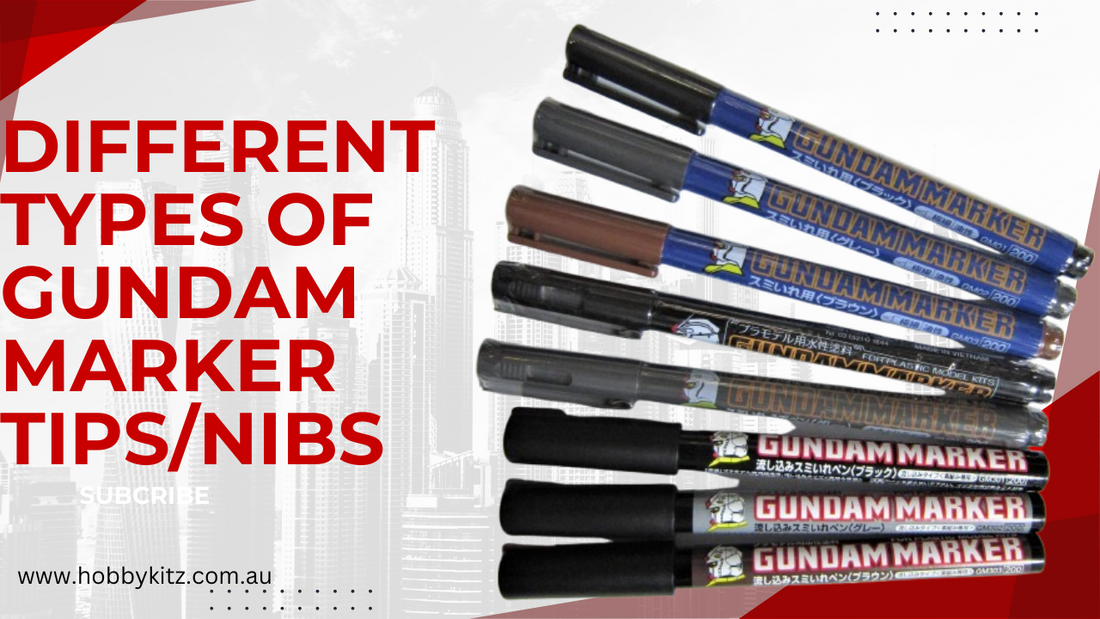 What Different Types of Gundam Marker Tips/Nibs Are There