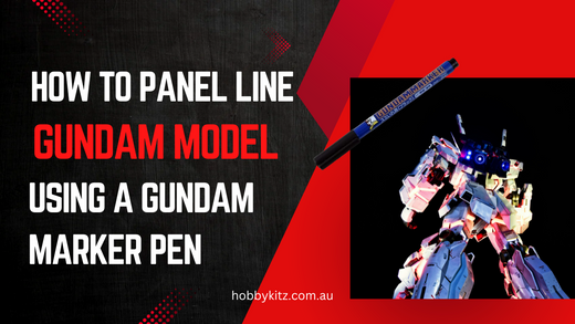 How to Panel Line a Gundam Model Using a Gundam Marker Pen