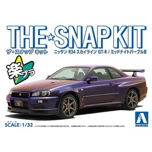 1/32 NISSAN R34 SKYLINE GT-R MIDNIGHT PURPLE III