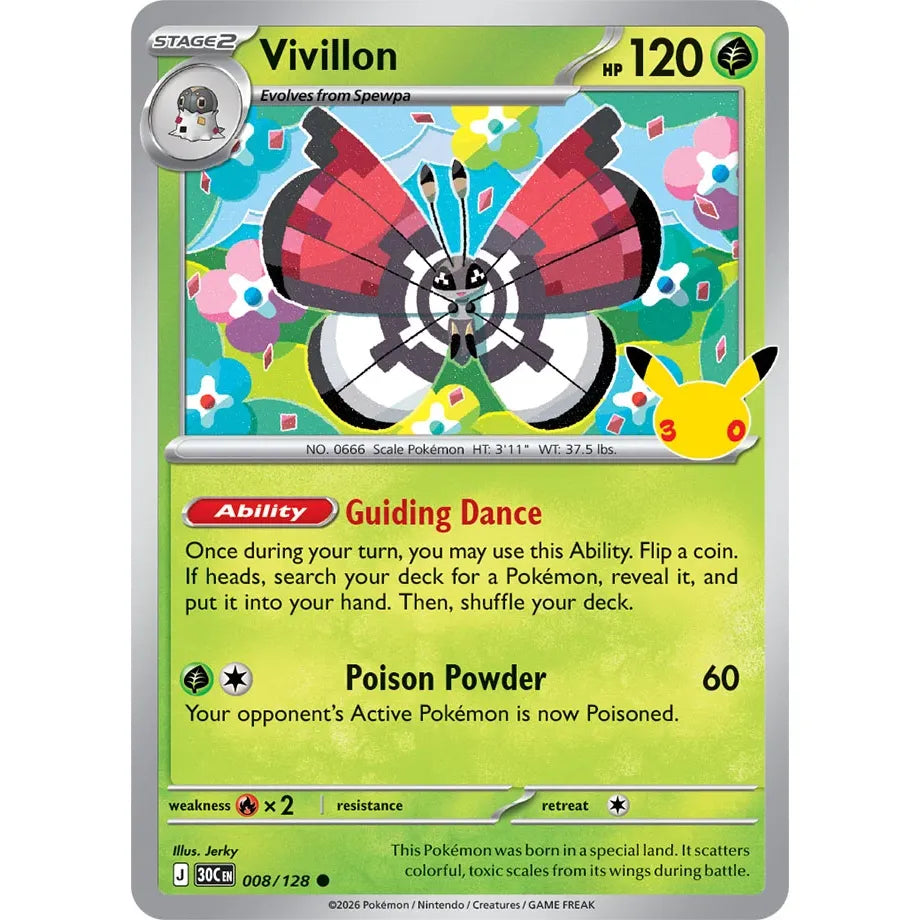 Vivillon - 008/128 Common ME:30th Anniversary