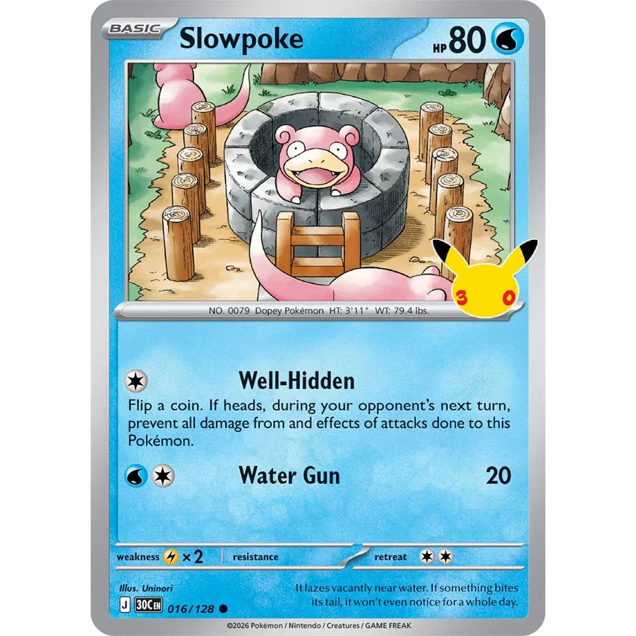 Slowpoke - 016/128 Common  ME:30th Anniversary