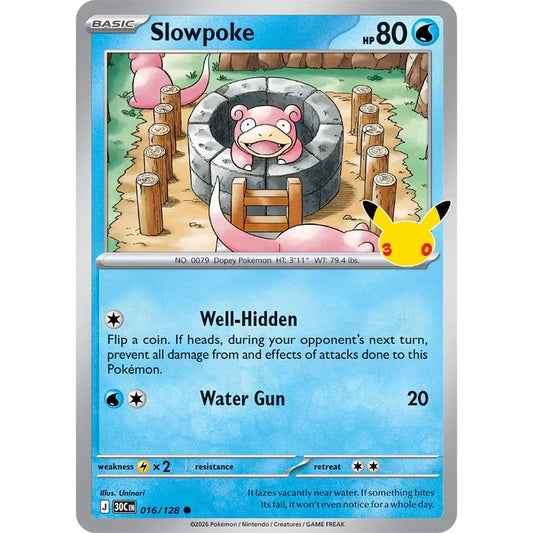 Slowpoke - 016/128 Common  ME:30th Anniversary