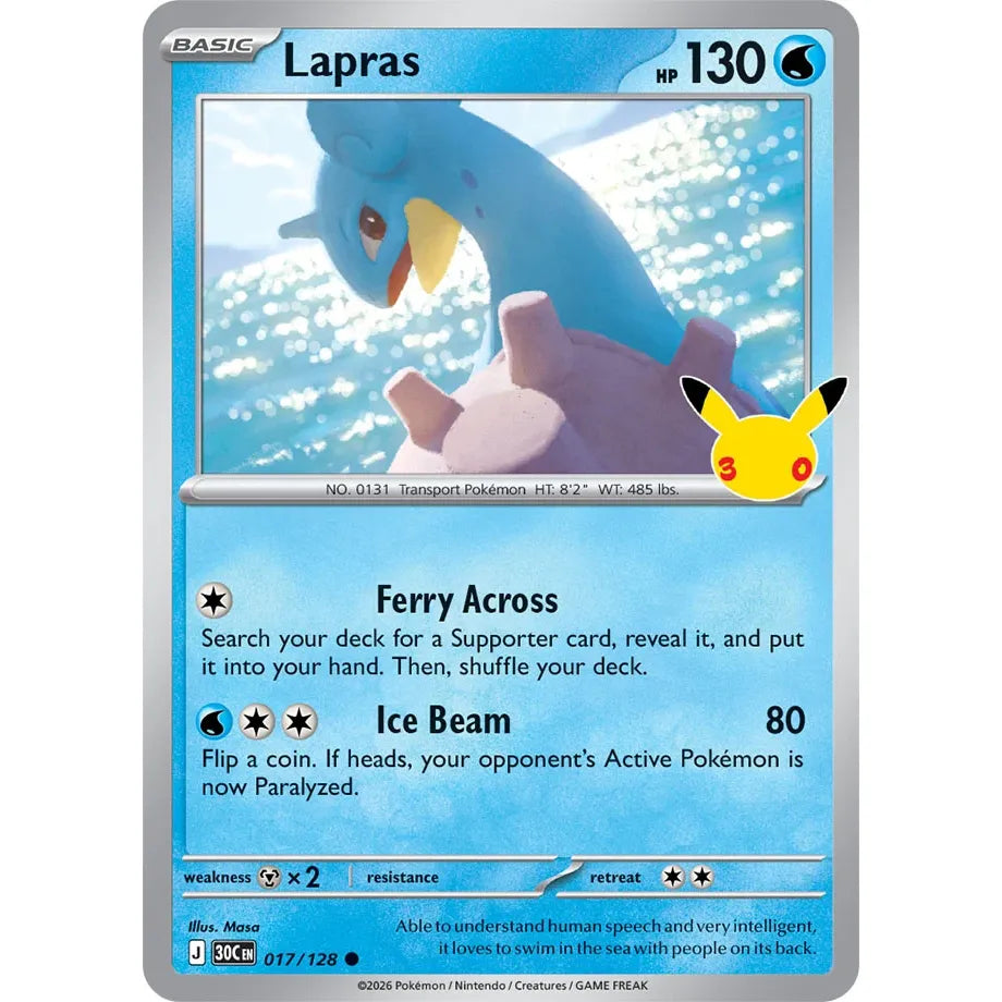 Lapras - 017/128 Common  ME:30th Anniversary