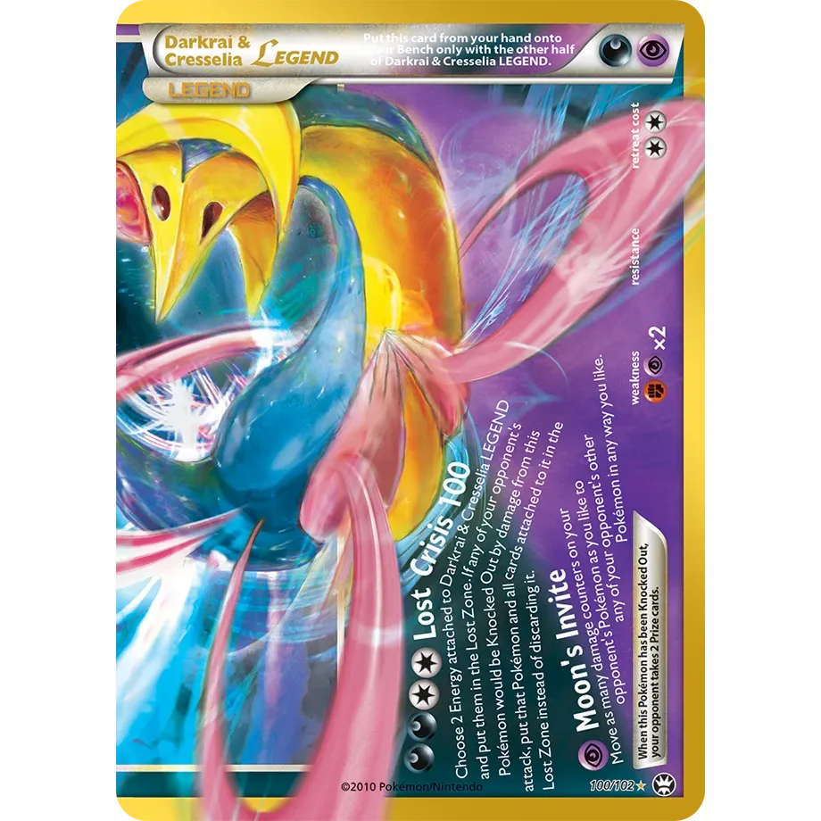 Darkrai & Cresselia LEGEND (bottom) - 100/102 Classic Collection