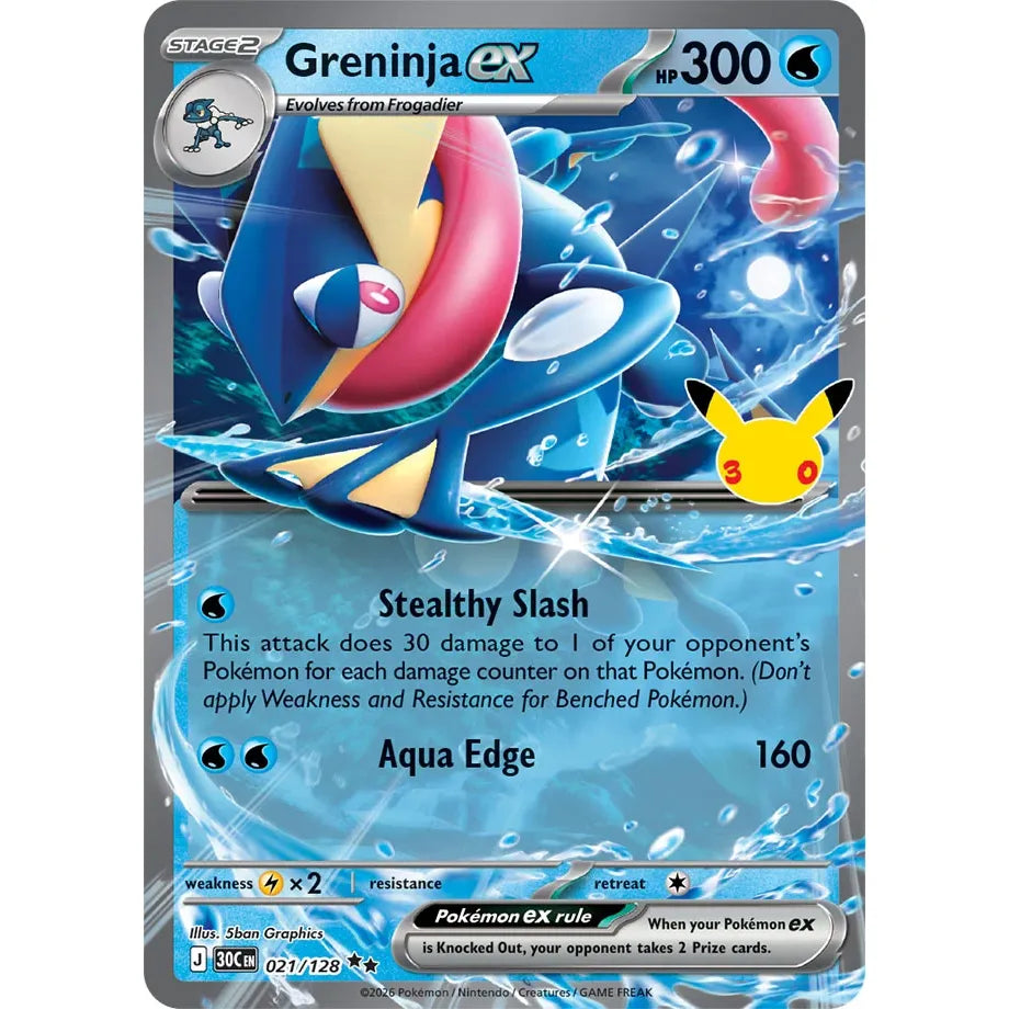 Greninja ex - 021/128 Double Rare  ME:30th Anniversary