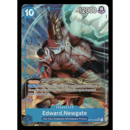 One Piece Card Game - NM -Edward.Newgate - OP13-042 -Super Rare Alternate Art