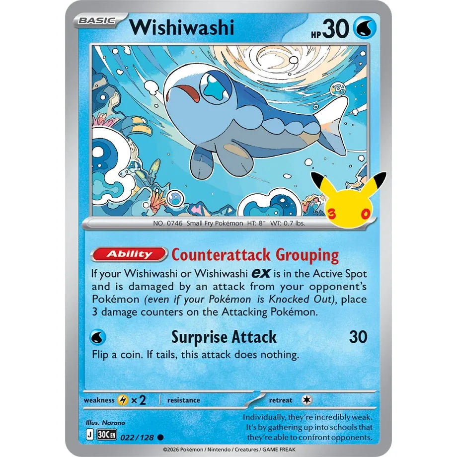 Wishiwashi - 022/128 Common  ME:30th Anniversary