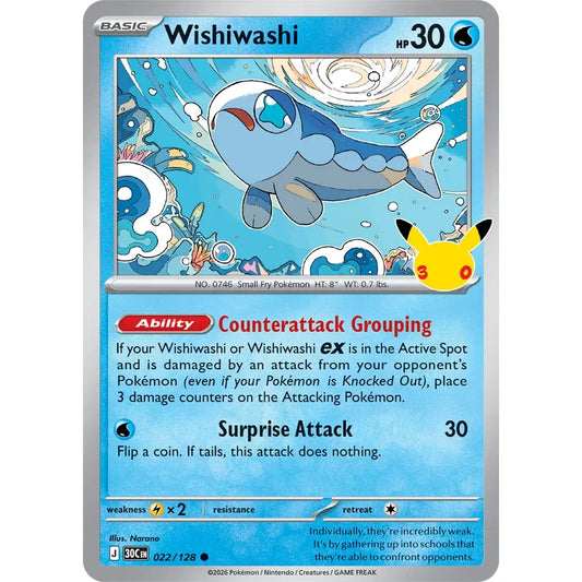 Wishiwashi - 022/128 Common  ME:30th Anniversary