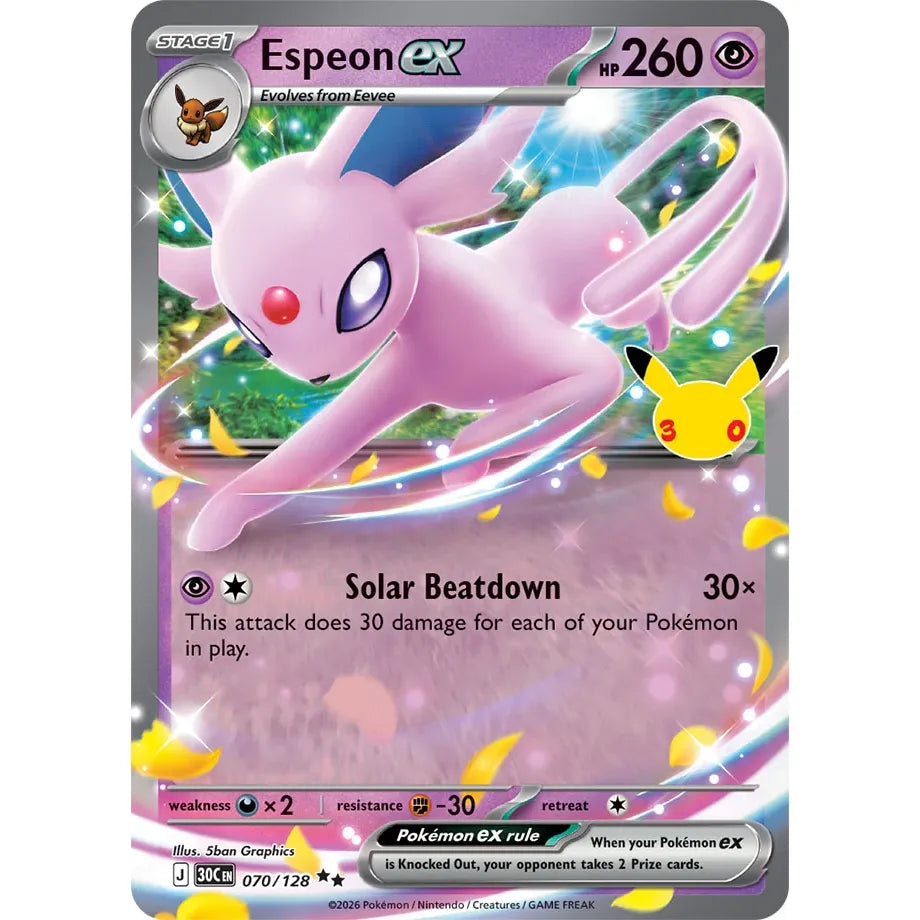 Espeon ex - 070/128 Double Rare ME:30th Anniversary