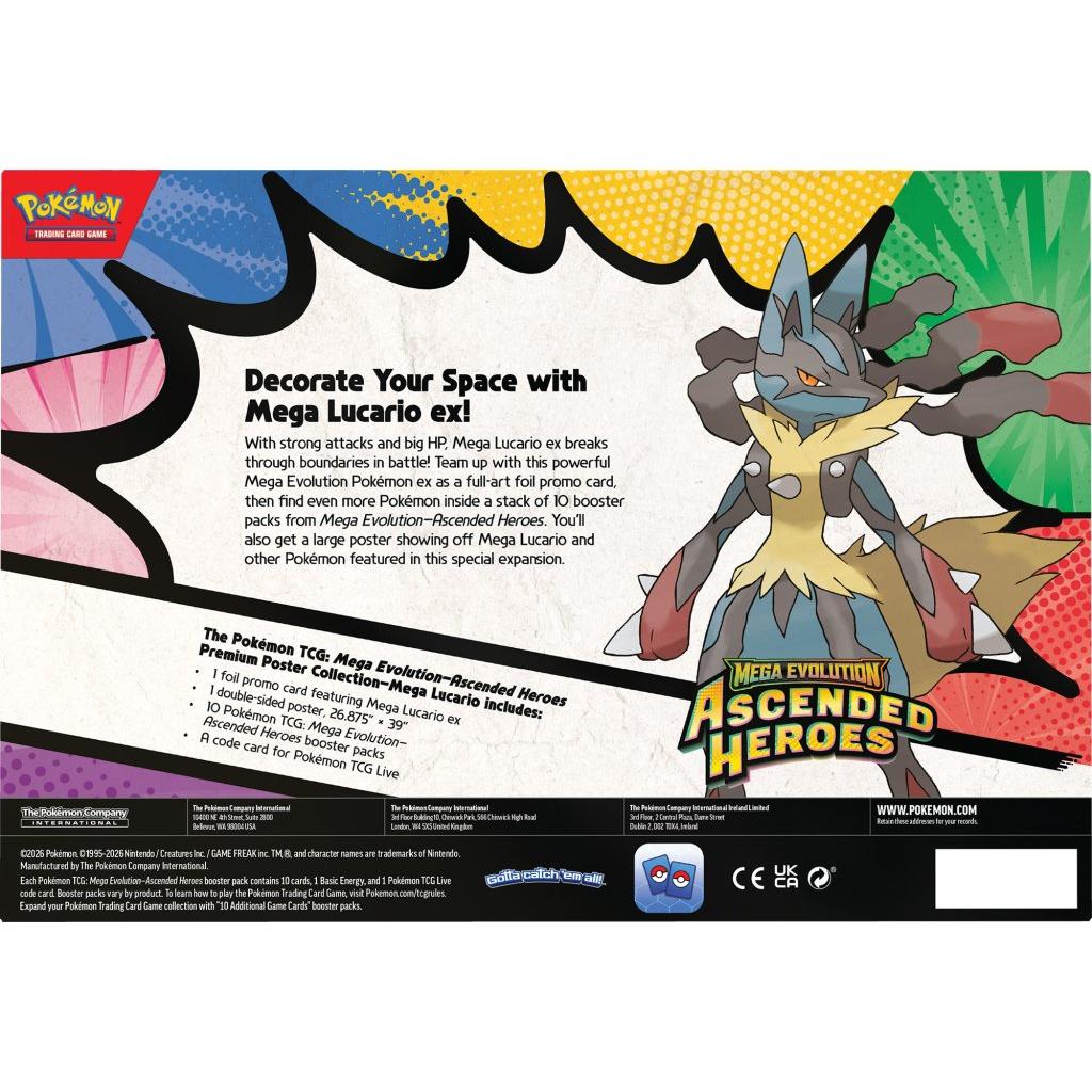 Pokemon TCG ME2.5 Ascended Heroes Premium Poster Collection