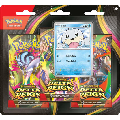Pokemon TCG Mega Evolutions 6 Delta Reign Three Booster Blister